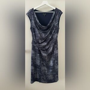 Dress Fashionable ladies in gorgeous bright grey used elastic